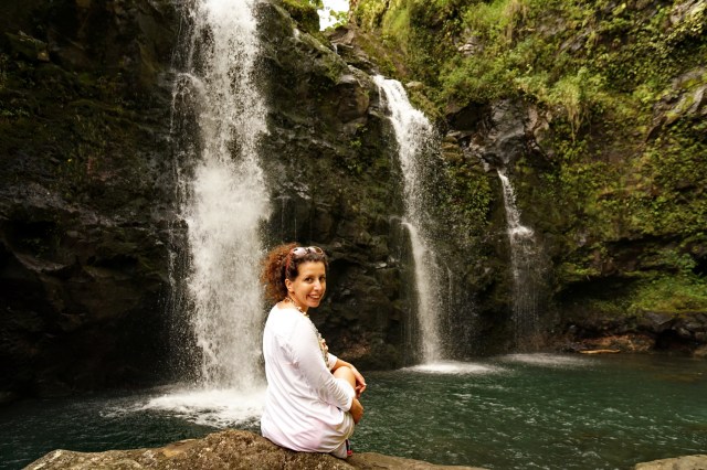 Upper Waikani Falls -Hana - Maui - Hawaii